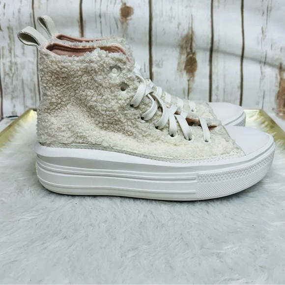Converse Sherpa Chuck Taylor All Star Move High Perfect Is Not Perfect Platform - Picture 9 of 12